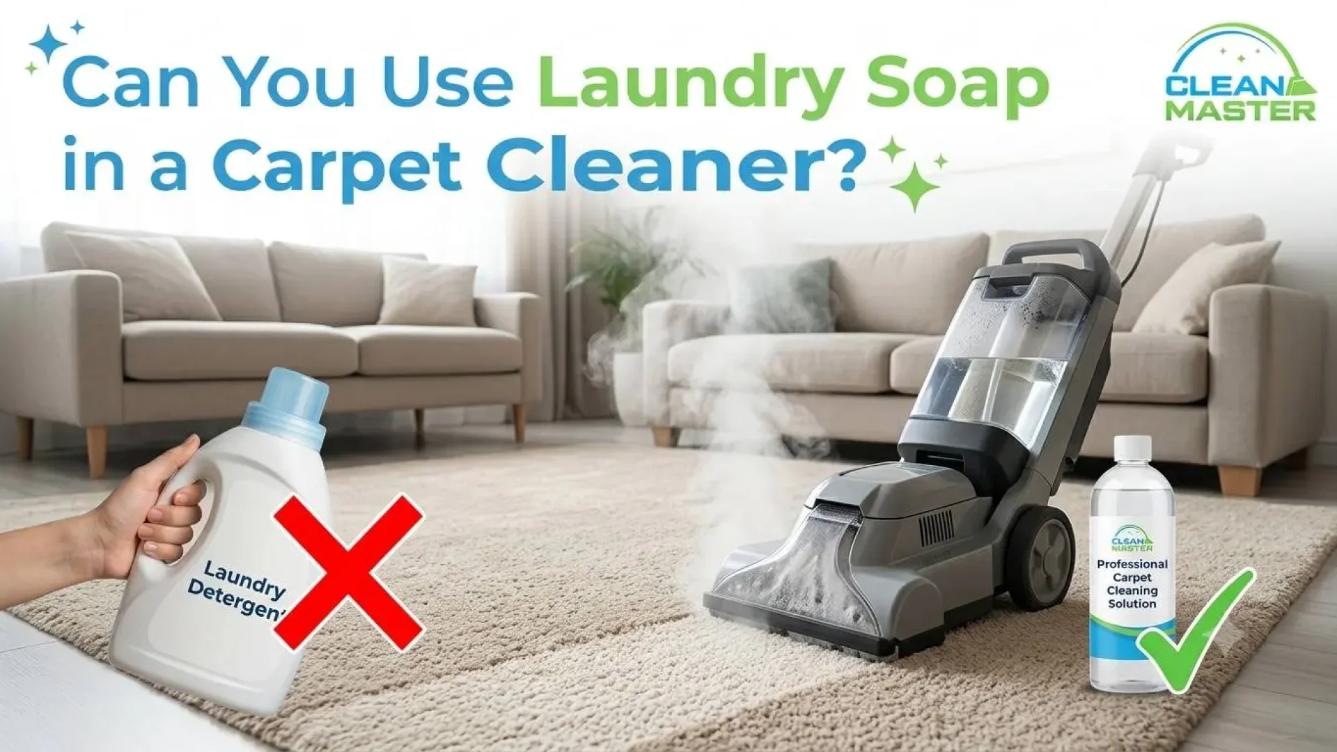 Laundry Soap in a Carpet Cleaner